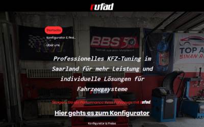 Website preview for rufad - Chiptuning | Softwarelösungen | Systemlösungen | rufad racing