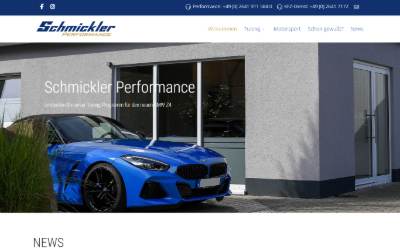 Website preview for Schmickler Performance