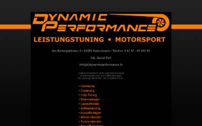 Website preview for Fahrzeugservice Reif / DynamicPerformance