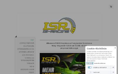 Website preview for IS-RACING