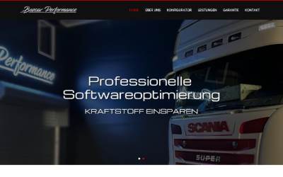 Website preview for Bozcar Performance