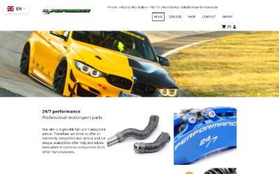 Website preview for 24/7 performance