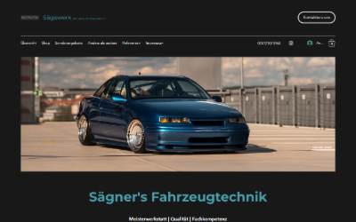Website preview for Sägewerk® - exclusive car manufactur (Sägner´s Fahrzeugtechnik)