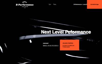 Website preview for B-Performance - Lukas Brohm