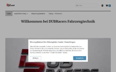 Website preview for DUBRacers