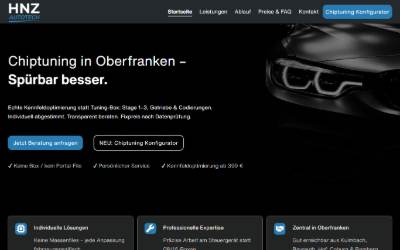 Website preview for HNZ Autotech – Chiptuning & Codierungen