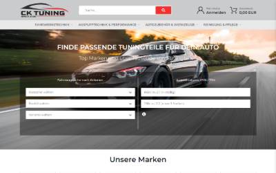Website preview for CK Tuning