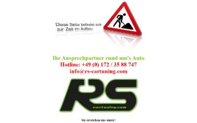 Website preview for RS-Cartuning UG (haftungsbs.), Inh. René Schönfelder