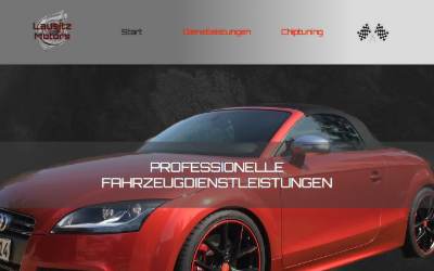 Website preview for Lausitz Motors