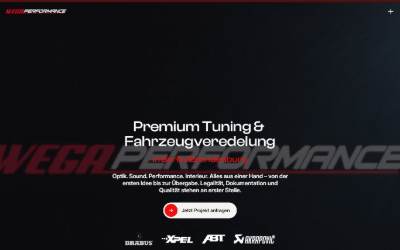 Website preview for WEGA Performance