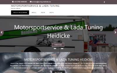 Website preview for Fahrzeugtechnik & Tuning Hartmut Heidicke