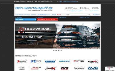 Website preview for Dein-Sportauspuff.De