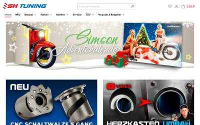 Website preview for SH-Tuning GmbH | Simson Tuning - Leidenschaft für Technik