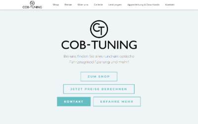 Website preview for Cob-Tuning AMBIENTEBELEUCHTUNG