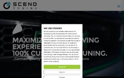 Website preview for SCEND Fahrzeugtuning