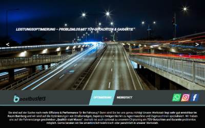 Website preview for Boostbusters - Fahrzeugoptimierung