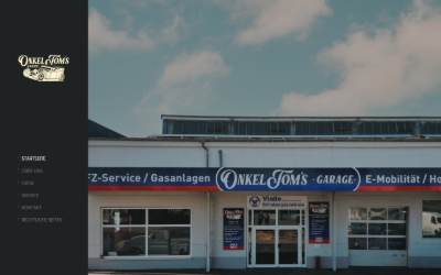 Website preview for Onkel Tom's Garage
