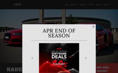 Website preview for Radeisen Motorsport GmbH