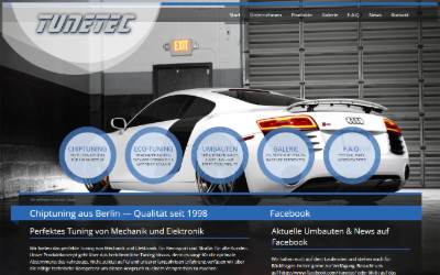 Website preview for Tune Tec Performance