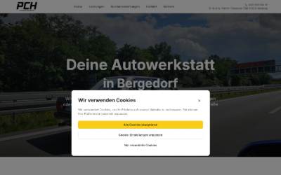 Website preview for Performance Cars Hamburg