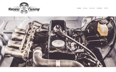 Website preview for RECARS TUNING