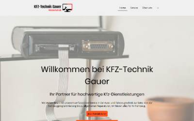 Website preview for KFZ-Technik Gauer