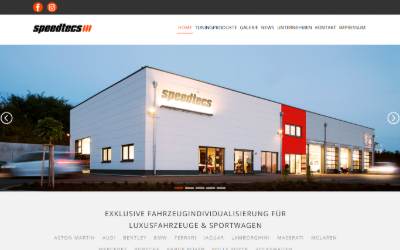 Website preview for Speedtecs GmbH
