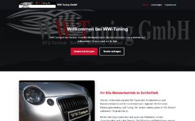 Website preview for WW-Tuning GmbH