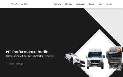 Website preview for NTPerformance Berlin Dieselpartikelfilter Reinigung | DPF Reinigung | Rußfilter Reinigung
