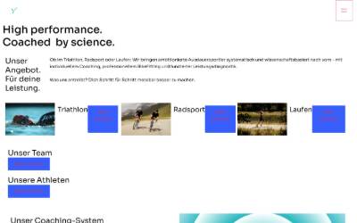 Website preview for HYCYS - High performance. Coached by science.