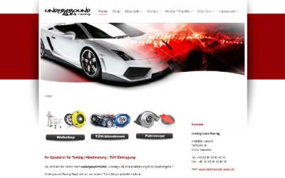 Website preview for Underground Racing Inh. Christian Lutosch