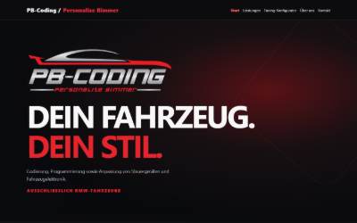Website preview for PB Coding / Personalize Bimmer