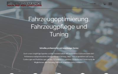 Website preview for F-Performance