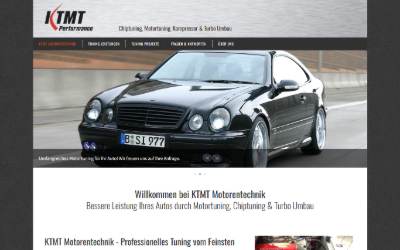 Website preview for KTMT Motorentechnik