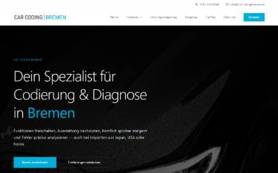 Website preview for CAR CODING BREMEN