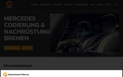Website preview for ProDiag Bremen | Mercedes Codierung & Nachrüstung (ehem. Benzcoding)