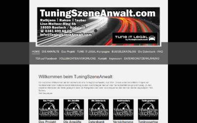 Website preview for TuningSzeneAnwalt