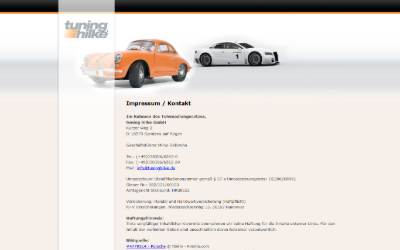 Website preview for tuning hilke GmbH
