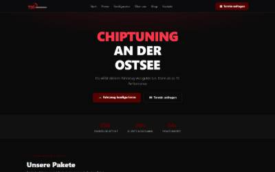 Website preview for TS Performance