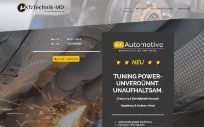 Website preview for Kfz-Technik Magdeburg Chiptuning & Kennfeldoptimierung, Reparatur & Service