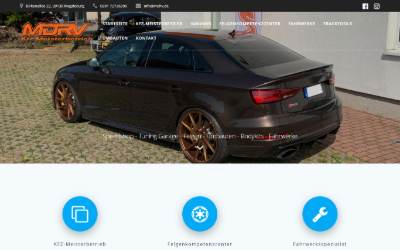 Website preview for MDRV Speedshop & Tuning Garage