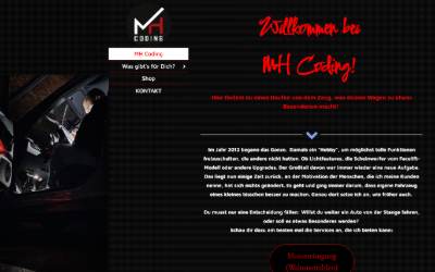 Website preview for MH Coding