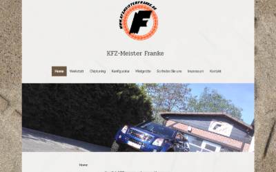 Website preview for KFZ-Meister Franke