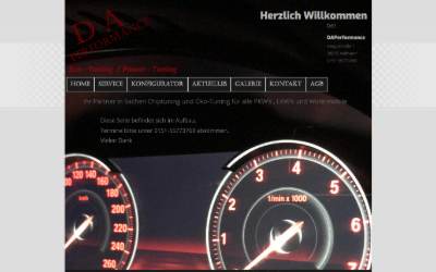 Website preview for DAPerformance