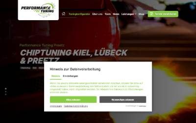 Website preview for Performance Tuning Preetz