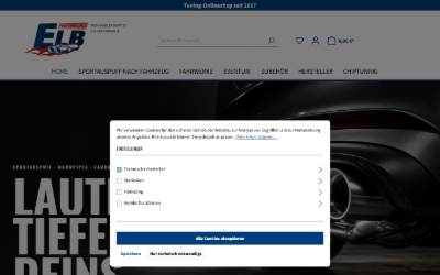 Website preview for ELB PERFORMANCE • Online Tuning Shop