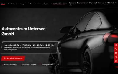 Website preview for Autocentrum Uetersen GmbH