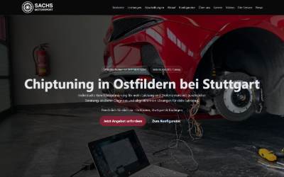 Website preview for Sachs Motorsport Chiptuning