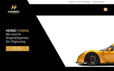 Website preview for Herbo Tuning
