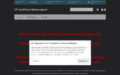 Website preview for CF-CarParts Motorsport